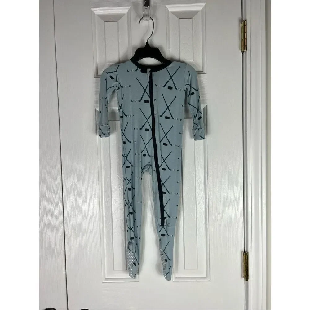 Kickee Pants Boys Hockey Sleeper Size 12/18m
